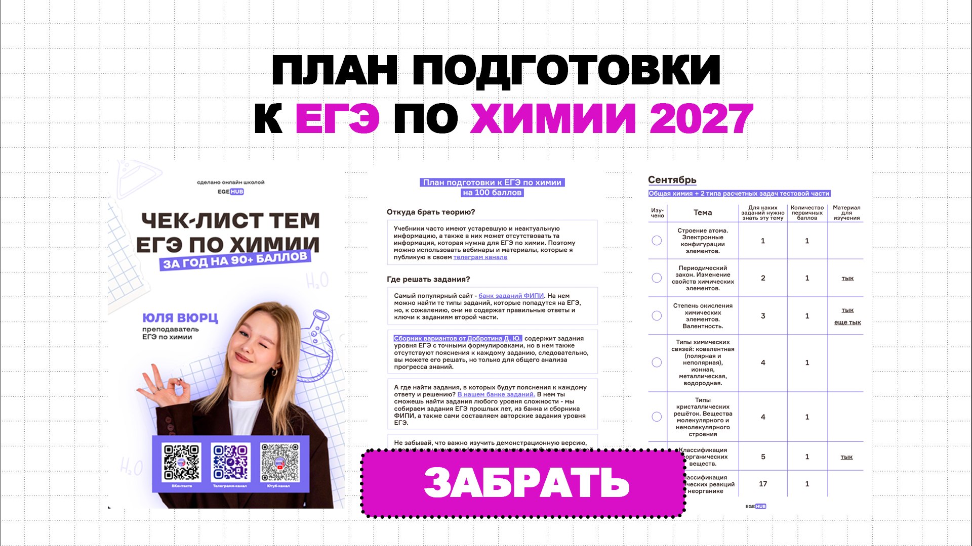 Юля Вюрц | Химия ЕГЭ | EGEHUB