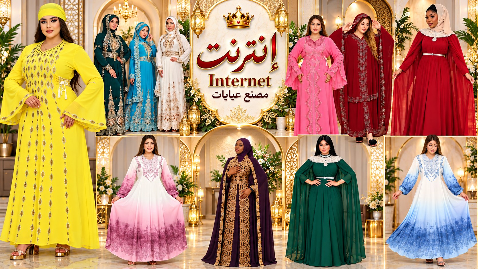 مصنع انترنت للعبايات الشيفون والاستقبال