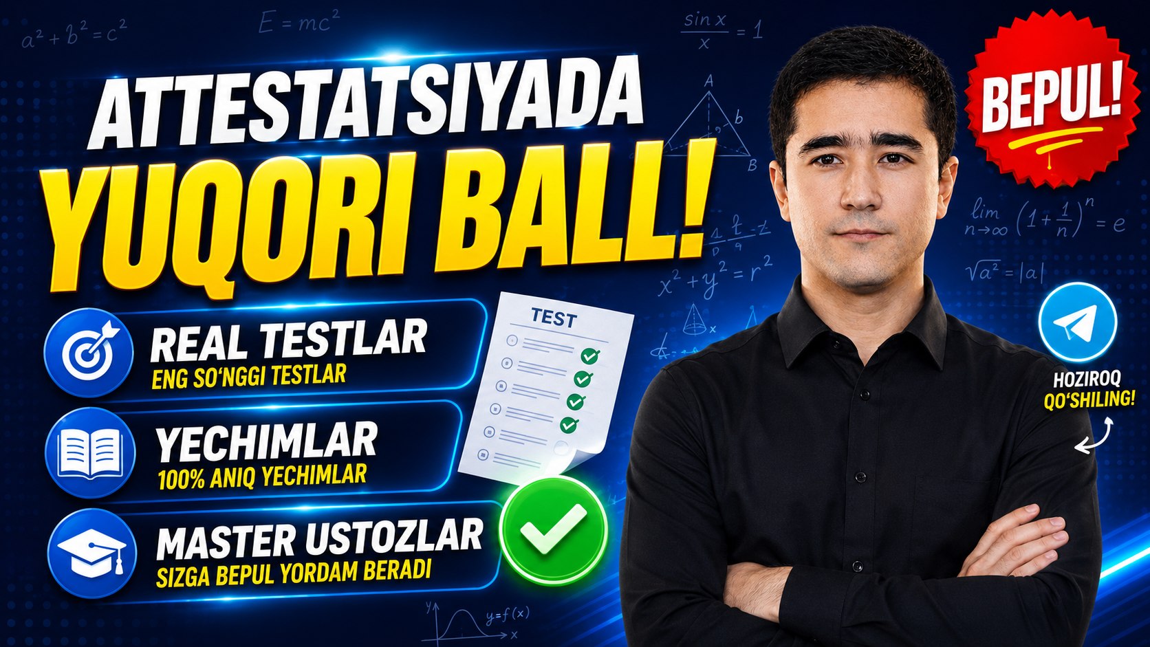 Attestatsiya Kursi — MATEMATIKA