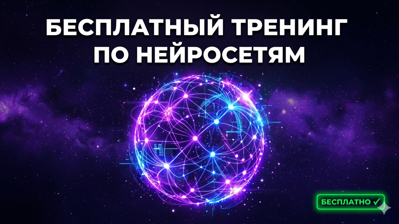 Бесплатный онлайн-тренинг по нейросетям