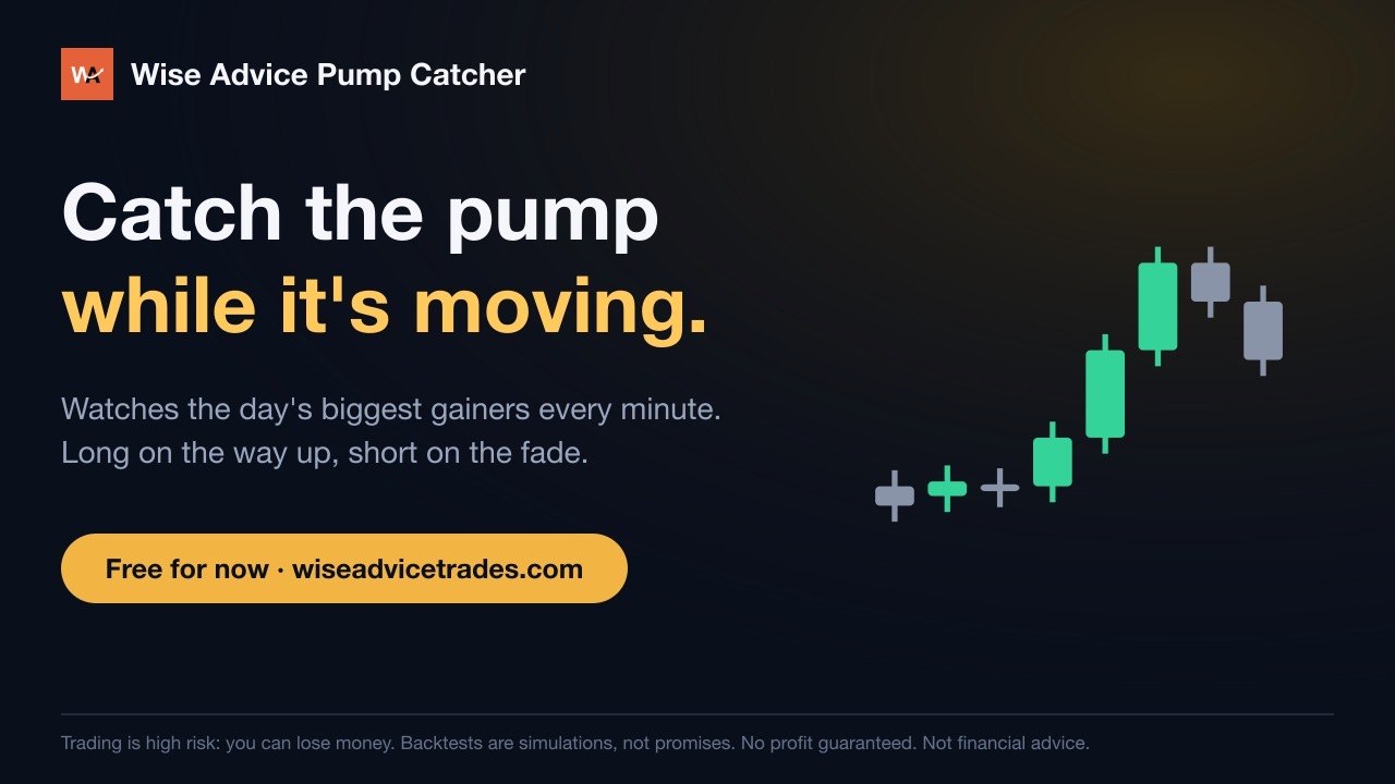 WISEADVICE PUMP CATCH BOT