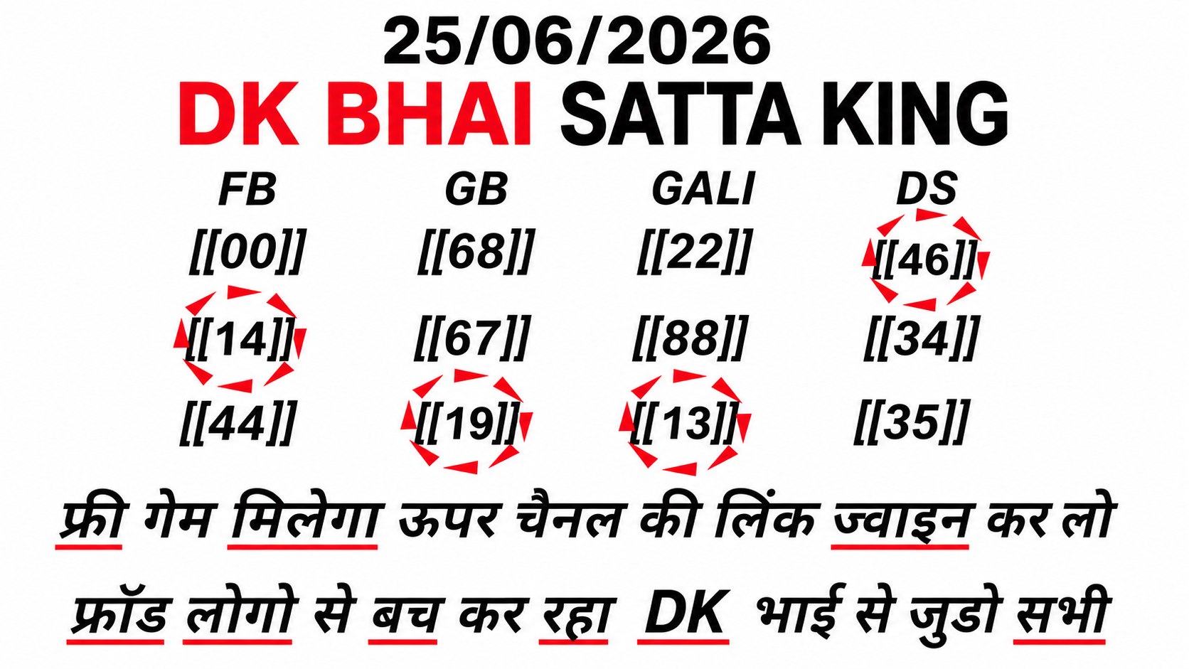 DK BHAI 1❤️ ( SATTA KING ) 👑💖