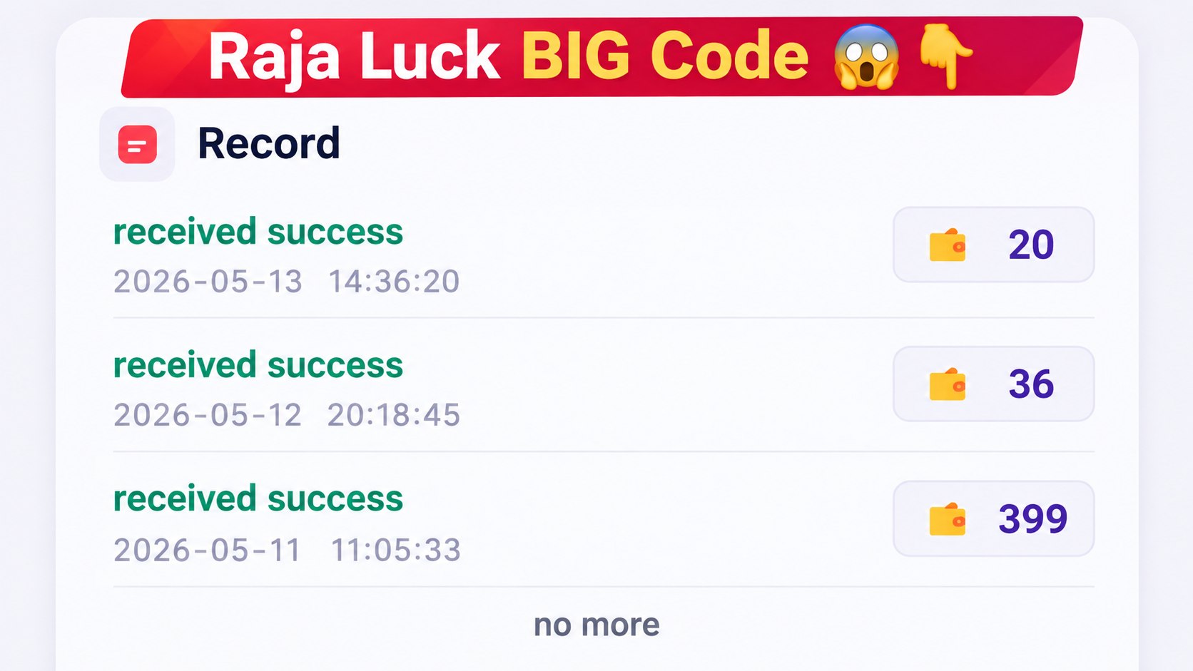 Rajaluck Gift Code ๐