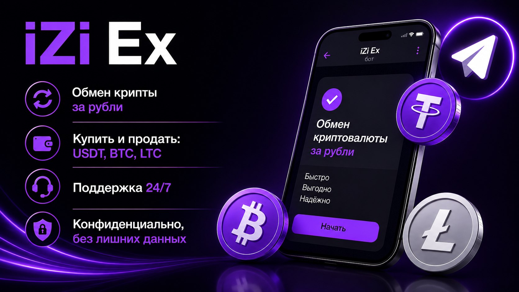 iZi Ex Обменник 24/7