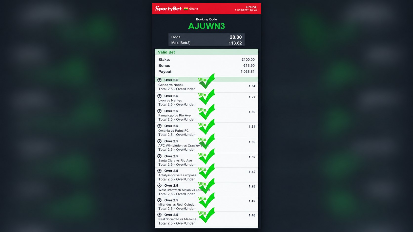 NANA AKWASI ODDS