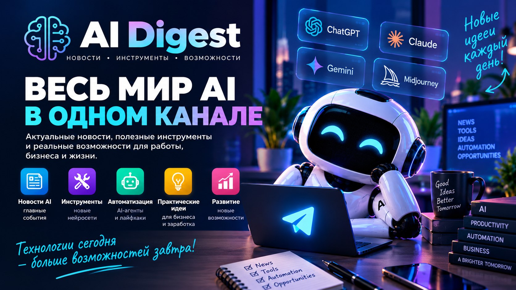 🤖 AI Digest — щодня 5 хвилин, щоб бути попереду в AI