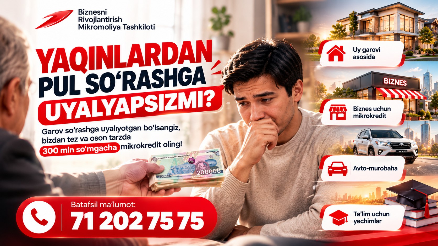 BIZNESNI RIVOJLANTIRISH MIKROMOLIYA TASHKILOTI