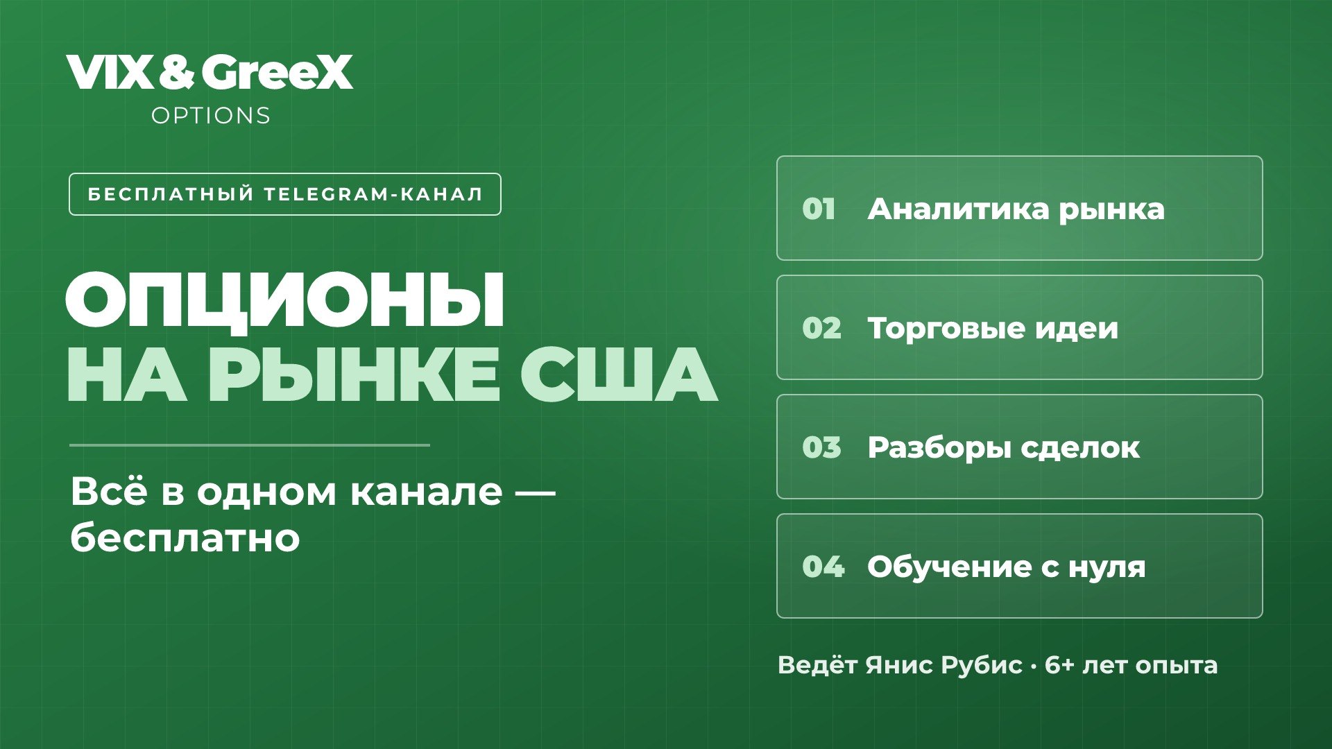 VIX&GreeX | Опционы | Фондовый рынок США