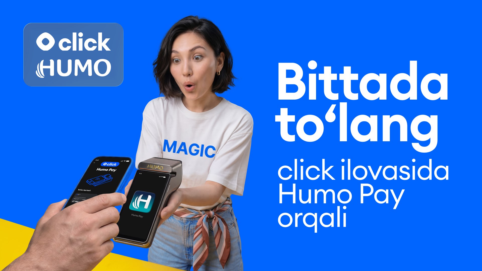 HUMO Pay endi Click'da