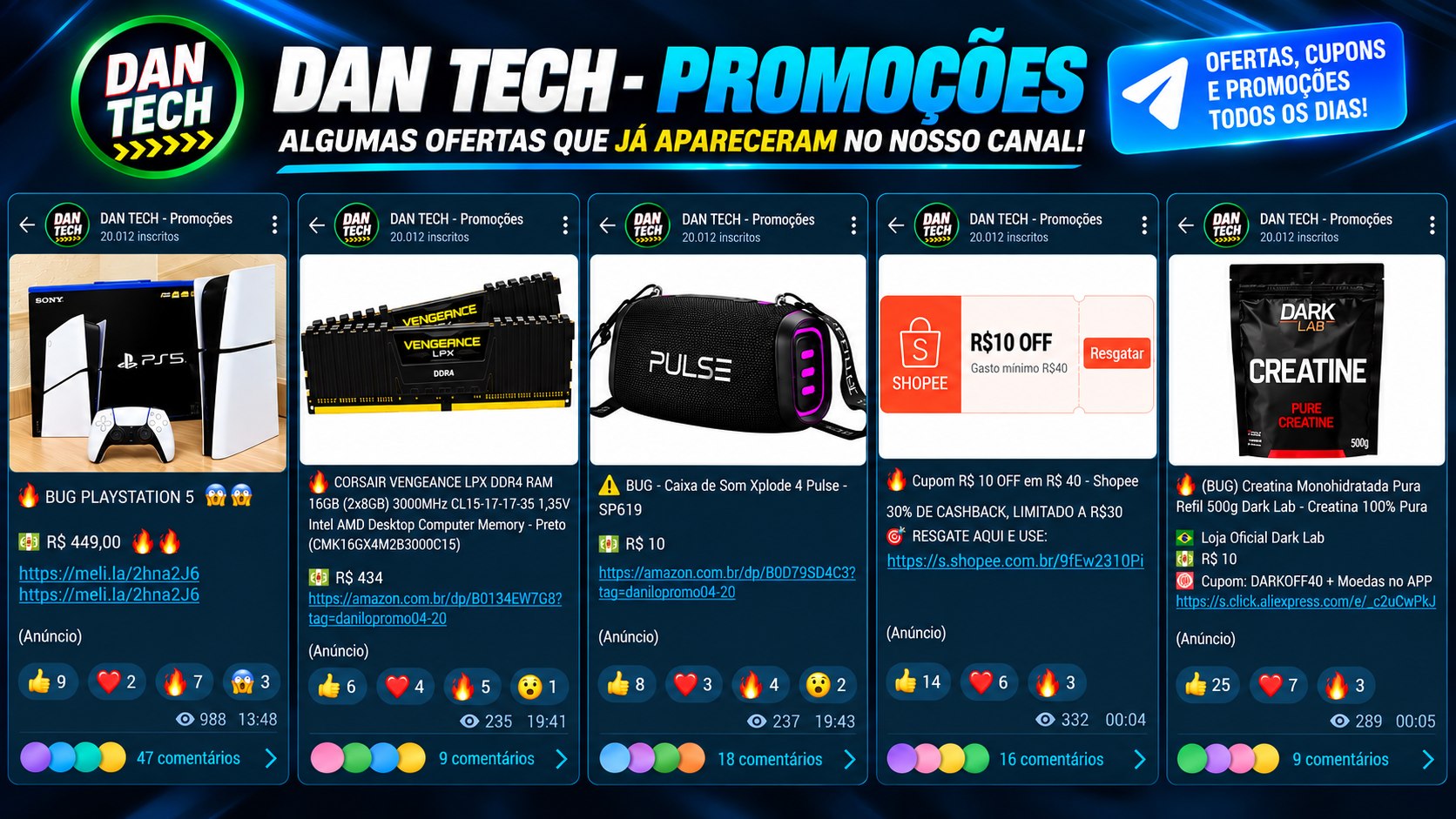 DAN TECH - Promoções