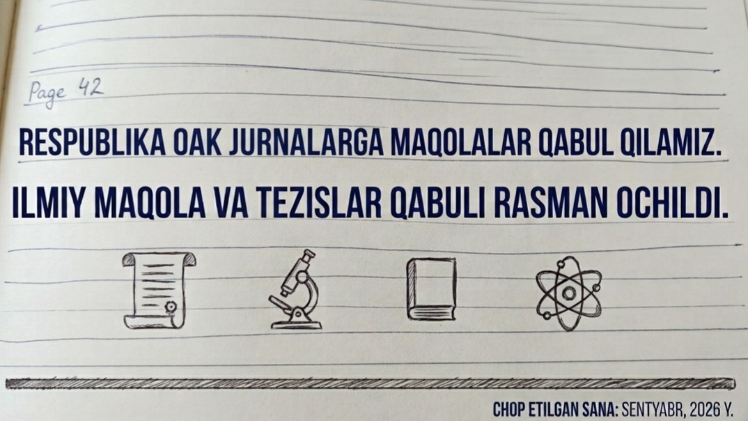 Ilmiy maqolalar nashr etish