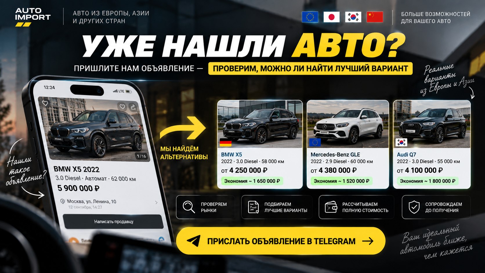 Global Cars Пригон авто без посредников.