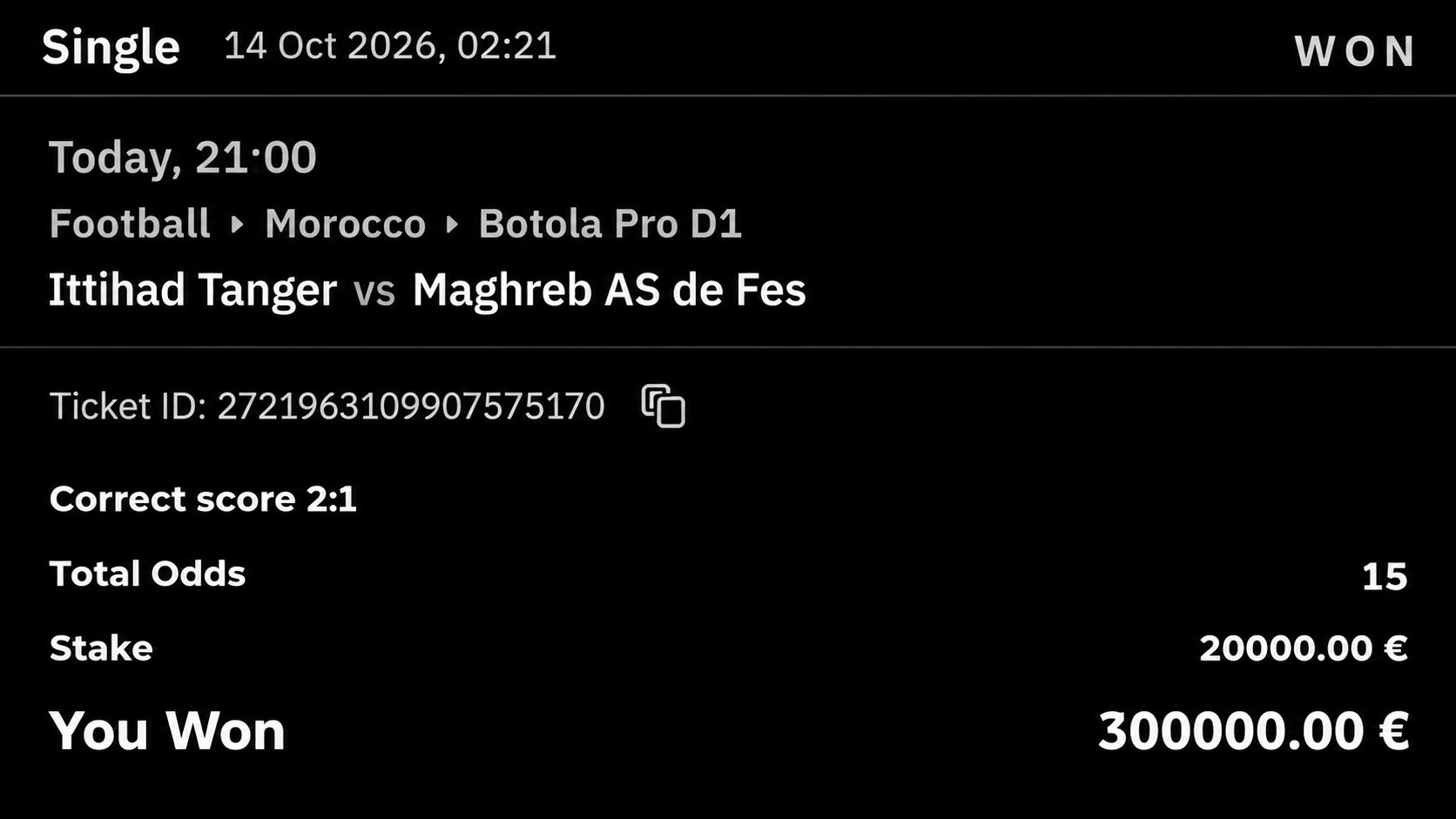 BIG ODDS