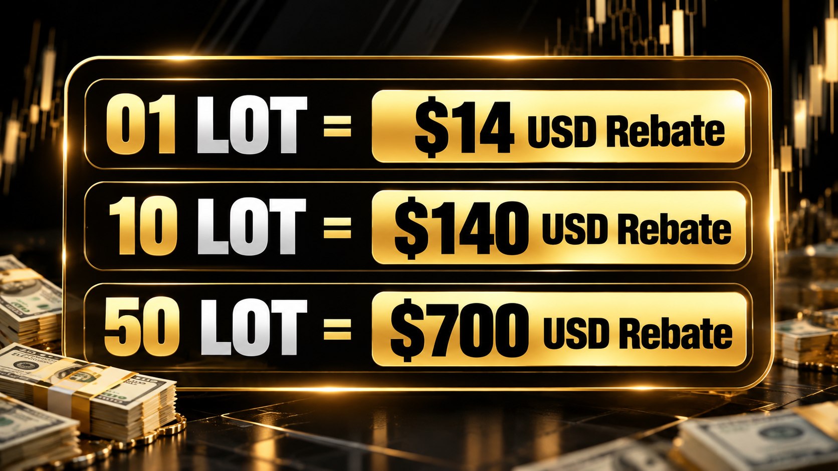 SELF REBATE 14$ USD