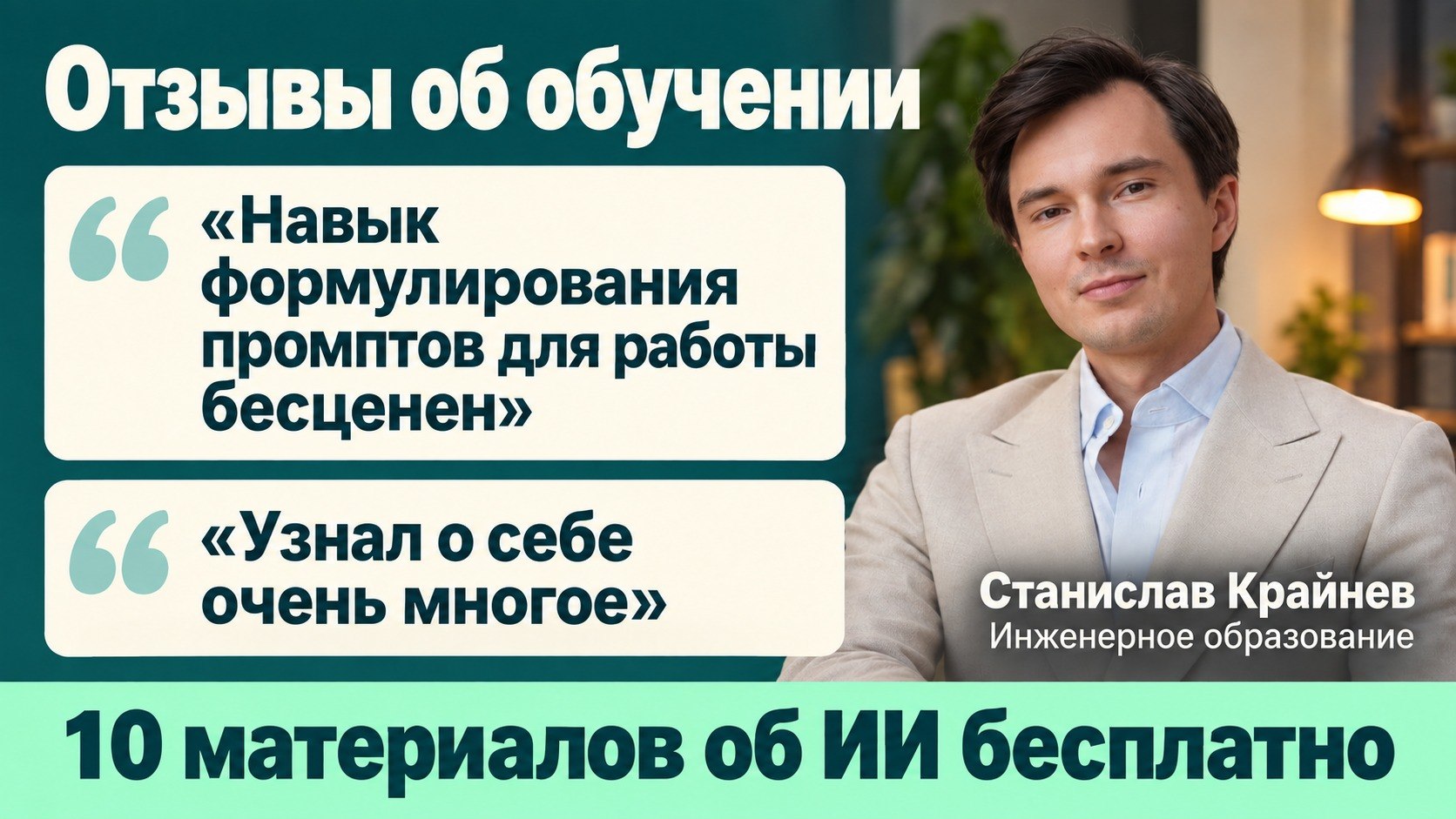 Нейросети (ИИ) с нуля. Станислав Крайнев