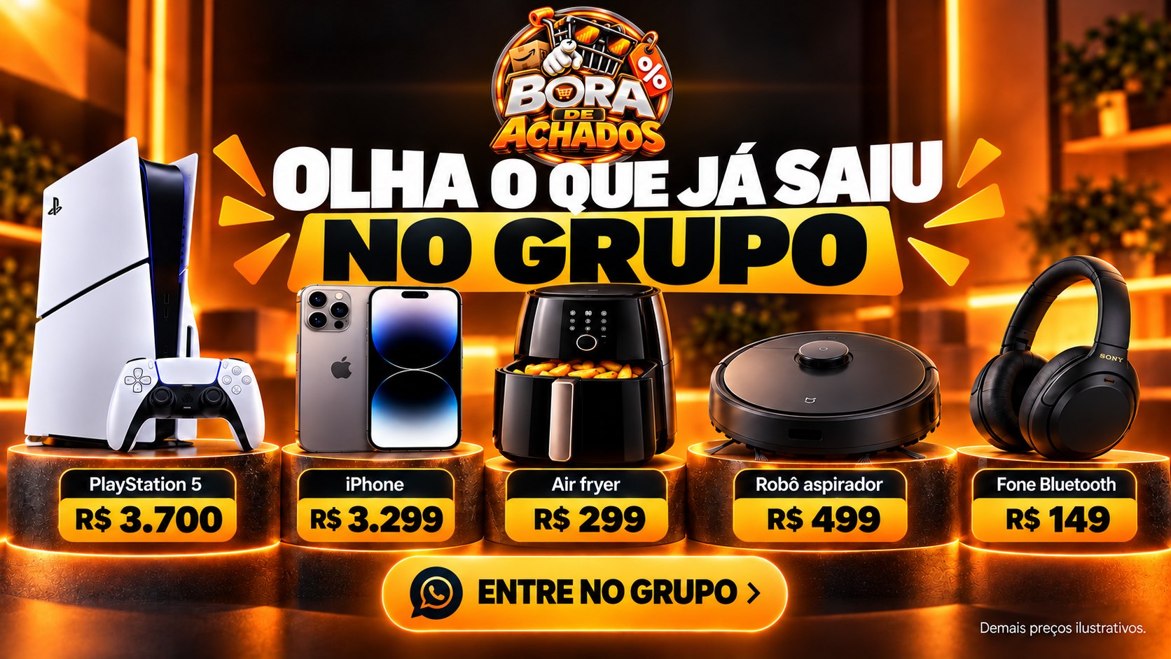 Bora de Achados | Promoções Gerais