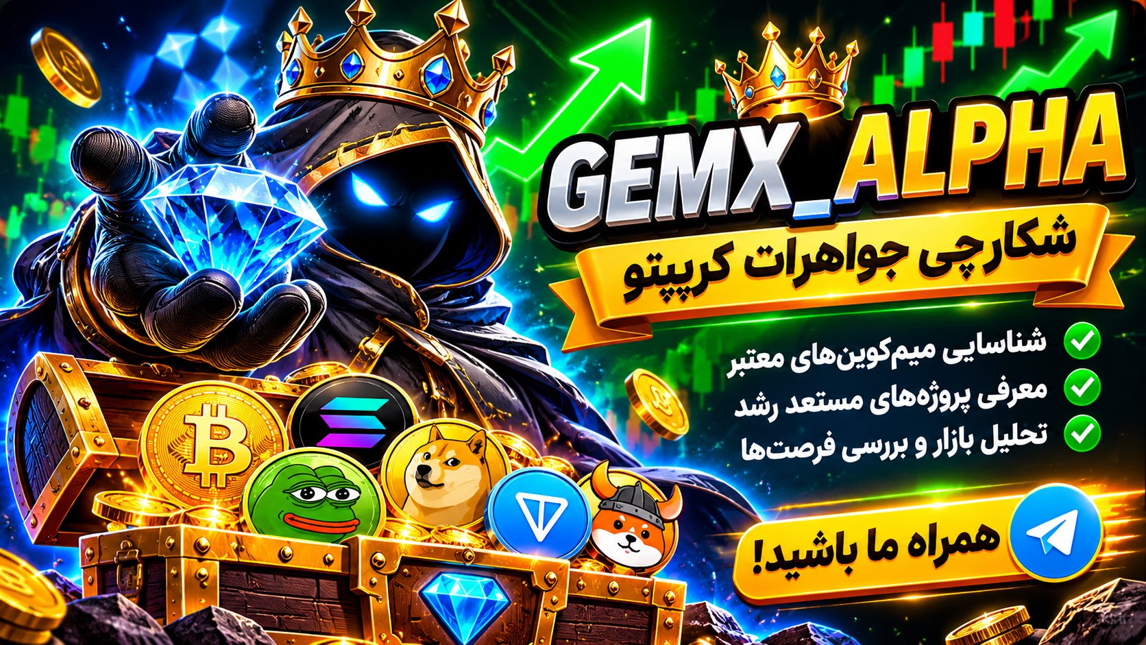 شکارچی جواهرات کریپتو | GEMX | جماکس