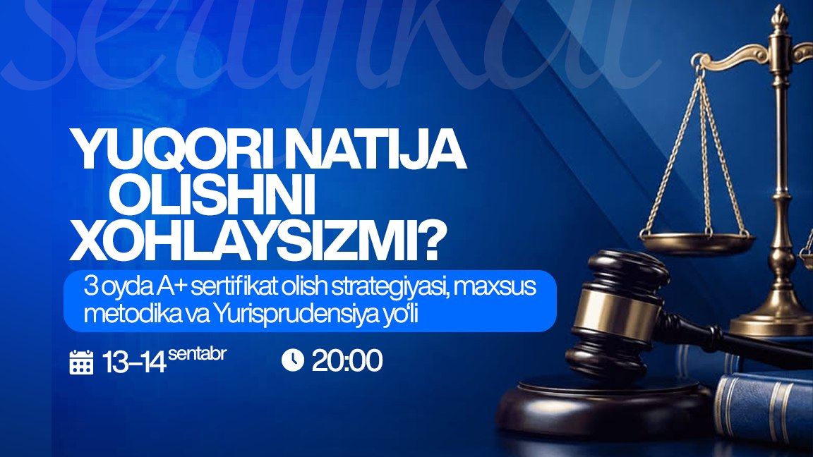 HUQUQ | BEKZOD CHORSHANBIYEV