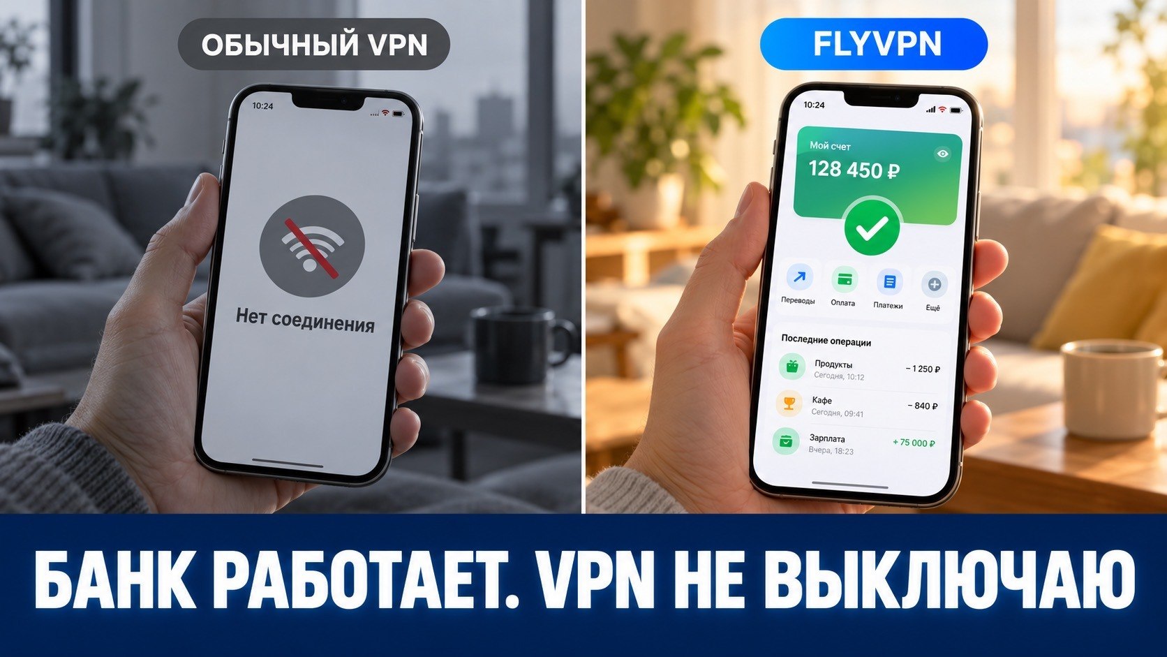 FlyVPN • Доступно всё