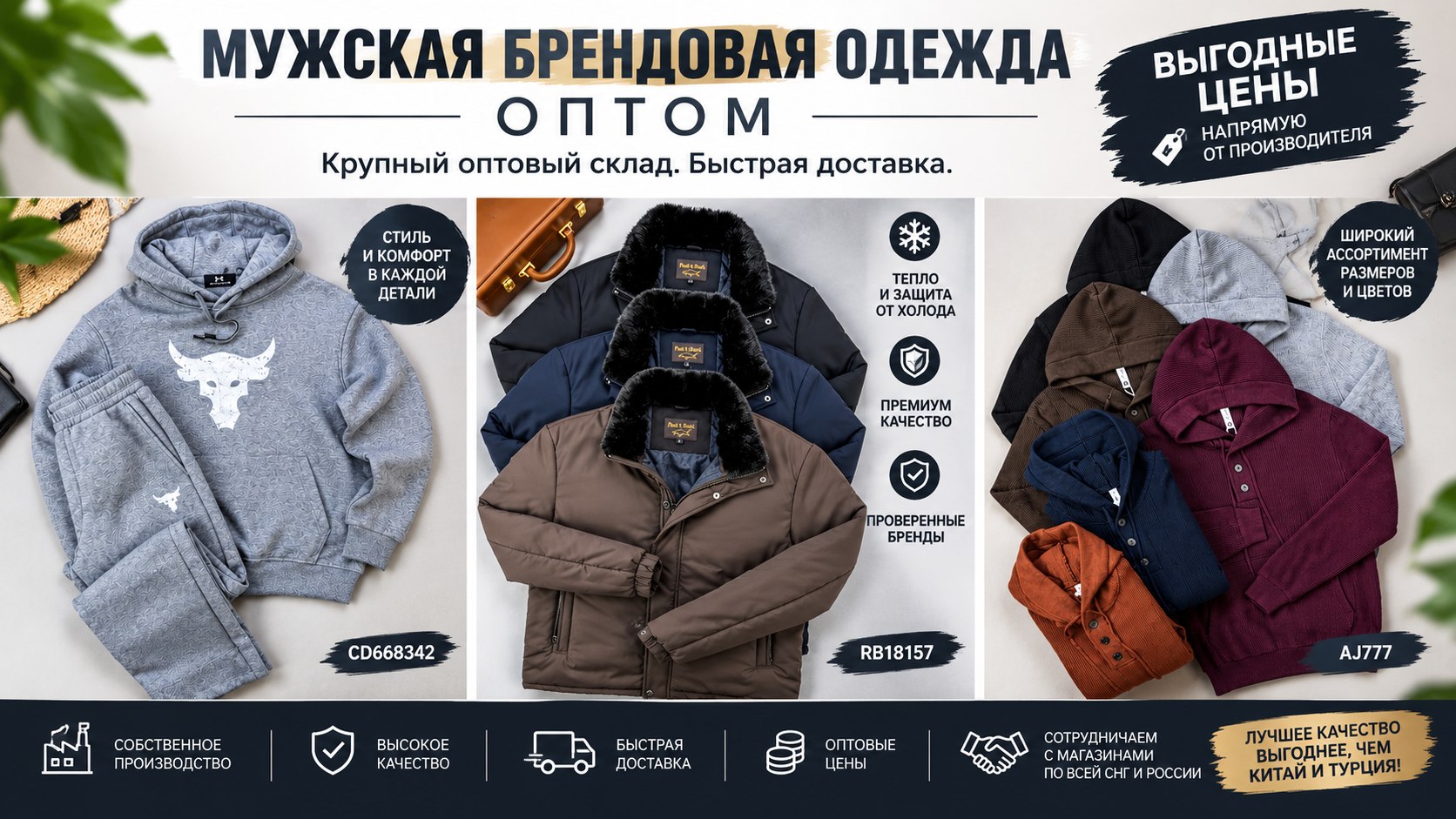 Оптом мужская одежда | ASLAN