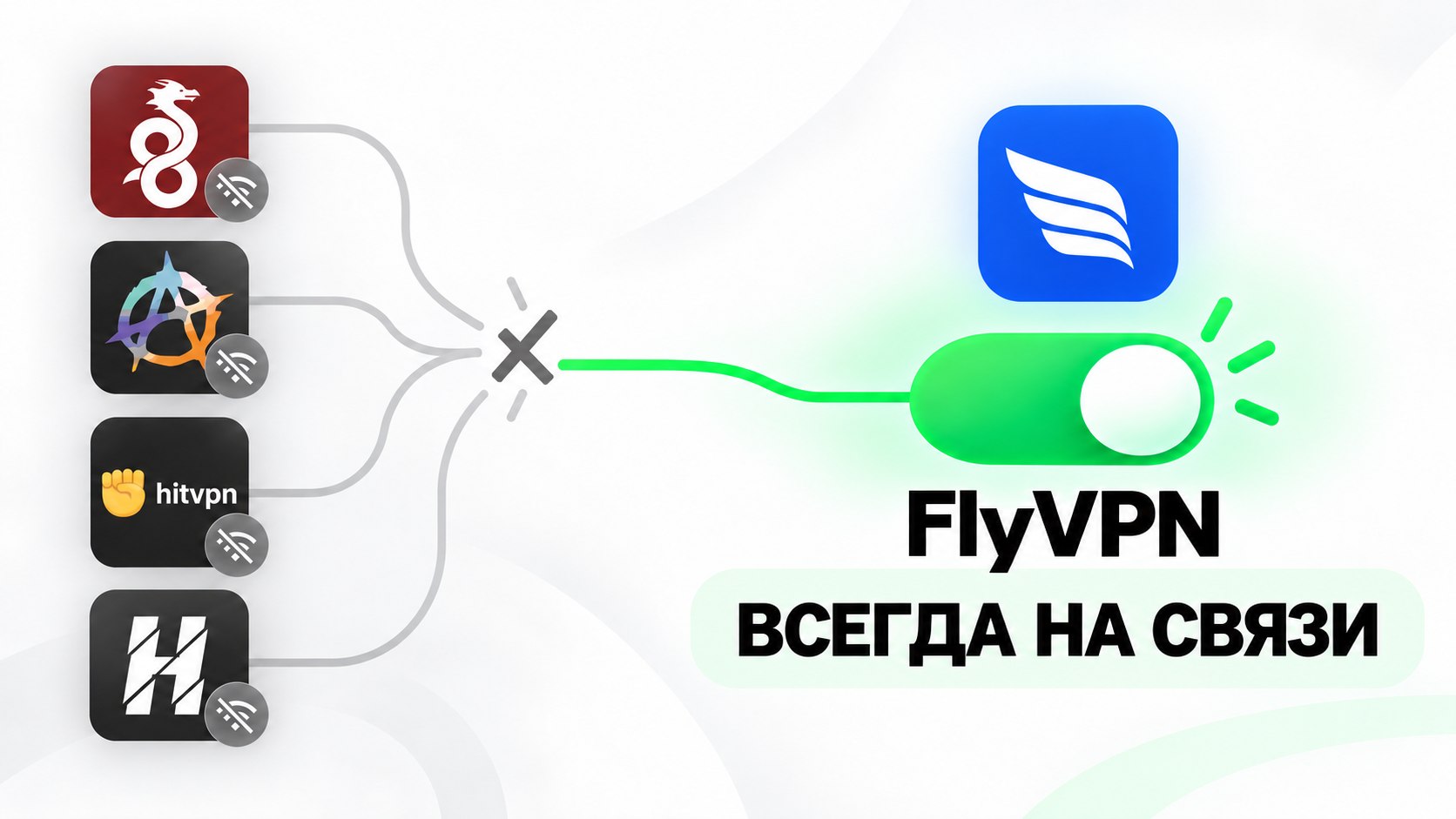FlyVPN • Доступно всё