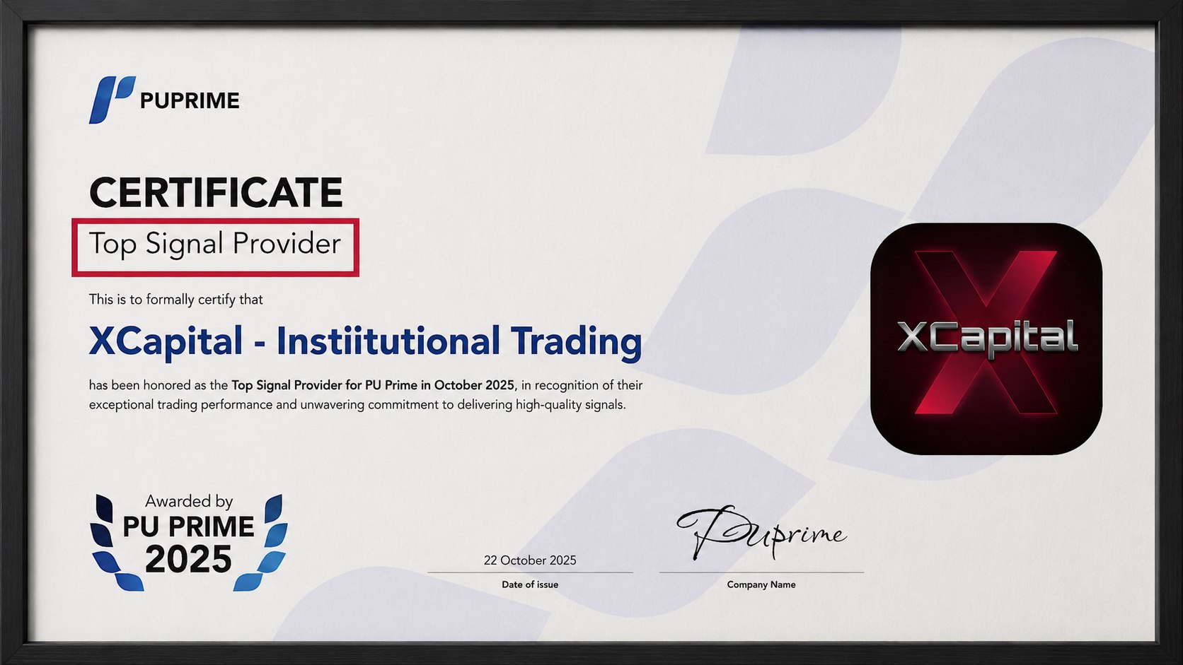 XCapital - Institutional Trading