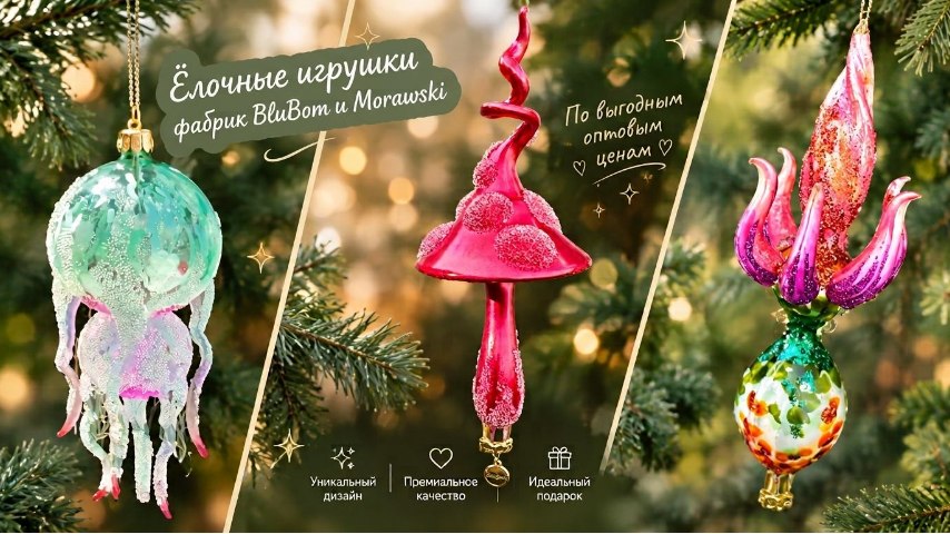 Закупки елочных игрушек из Польши