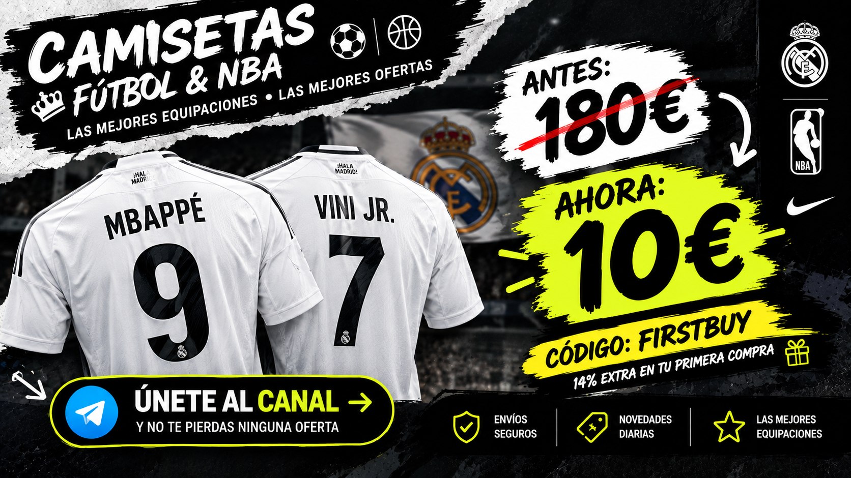 Camisetas Futbol y NBA