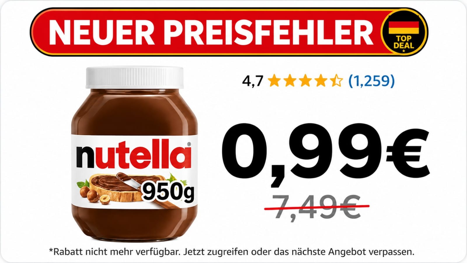🇩🇪 Schnäppchen Deals Deutschland