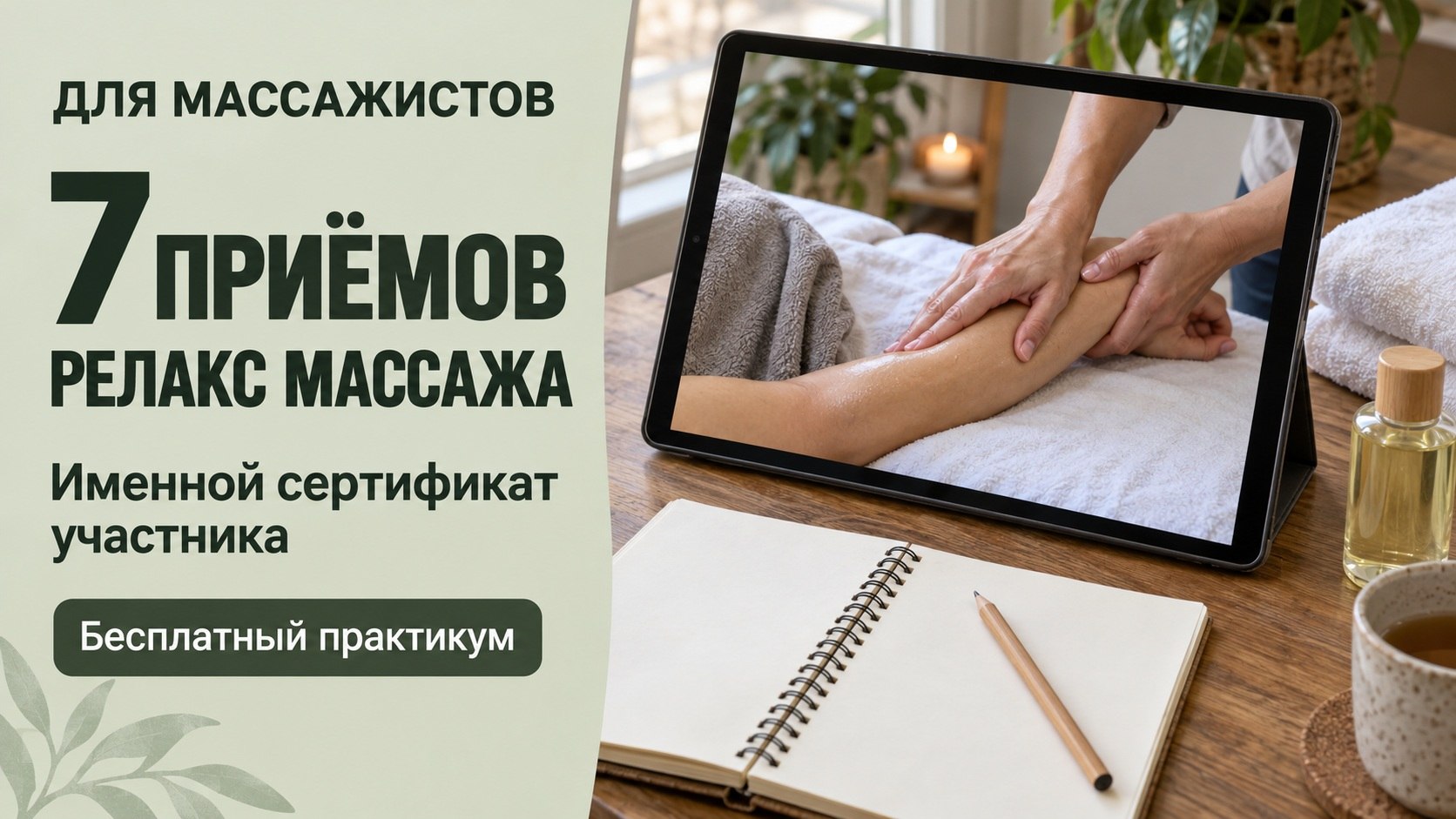 Бесплатный мастер-класс для массажистов