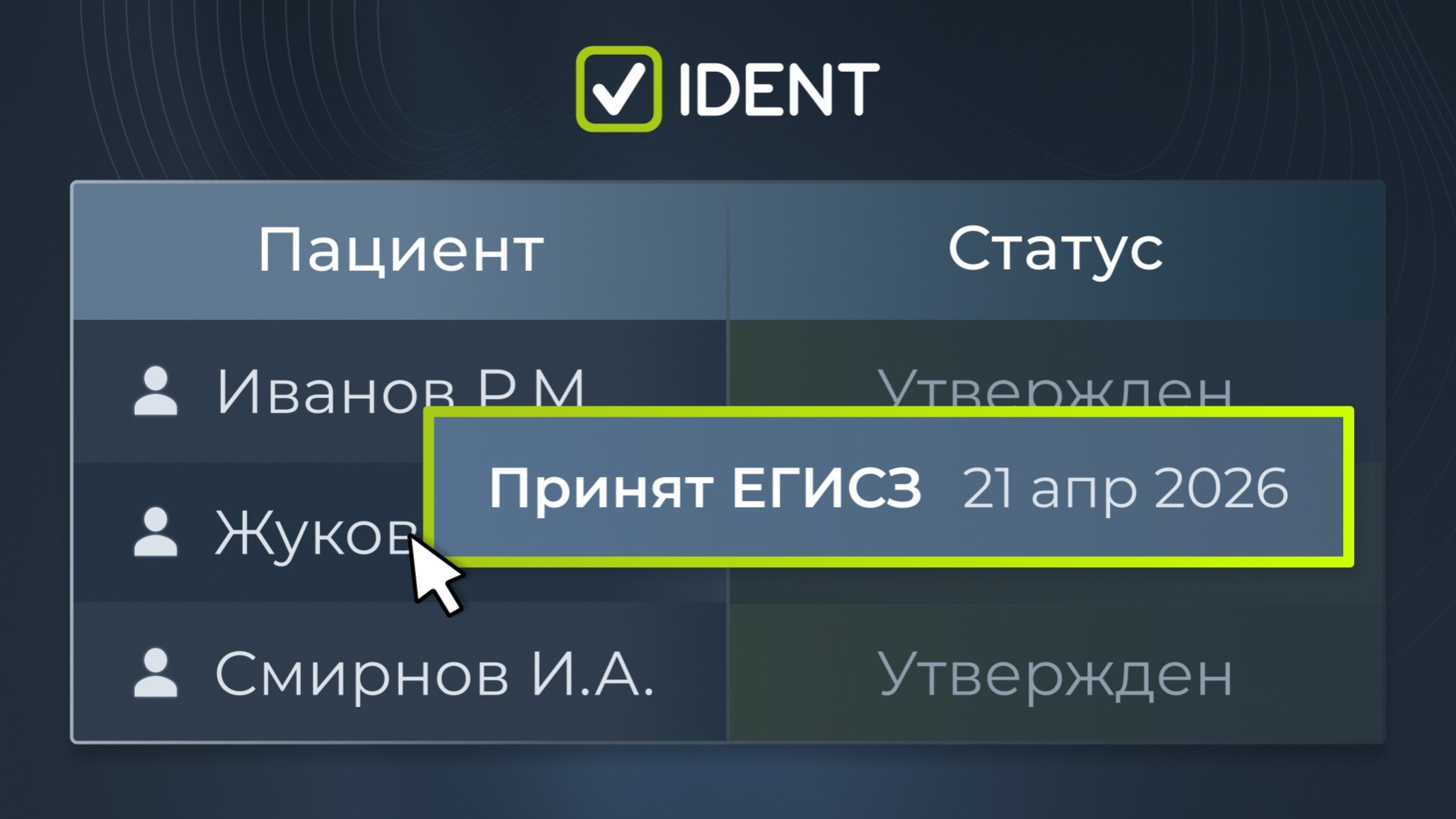 IDENT — программа для стоматологии