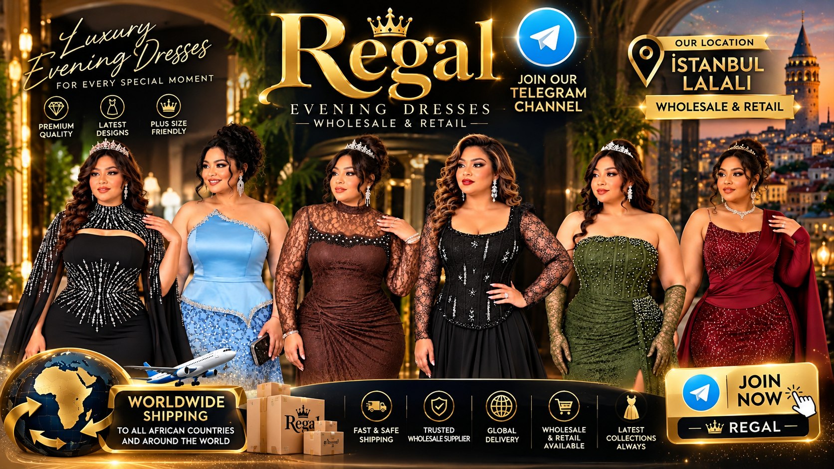 REGAL. DRESSES . WHOLESALE
