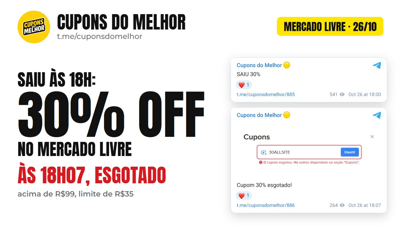 Cupons do Melhor 🟡