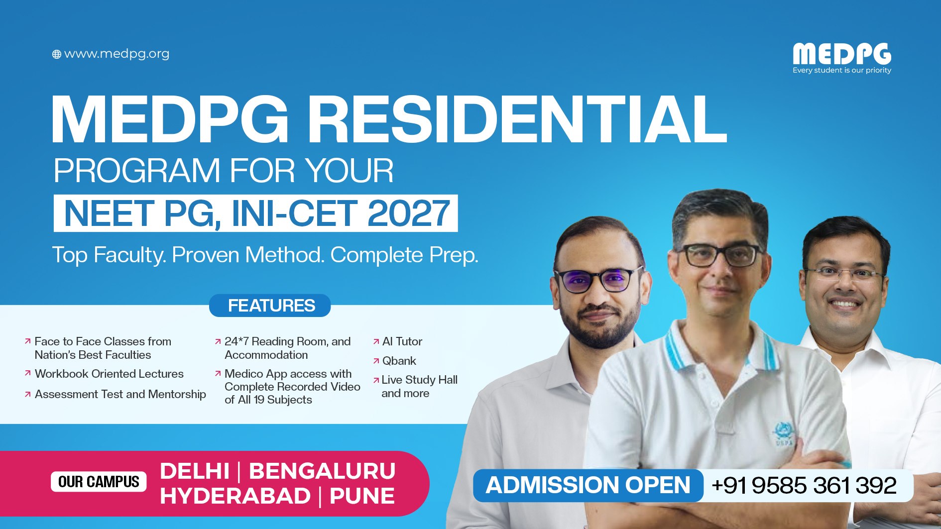 MEDPG Residential NEETPG | INICET