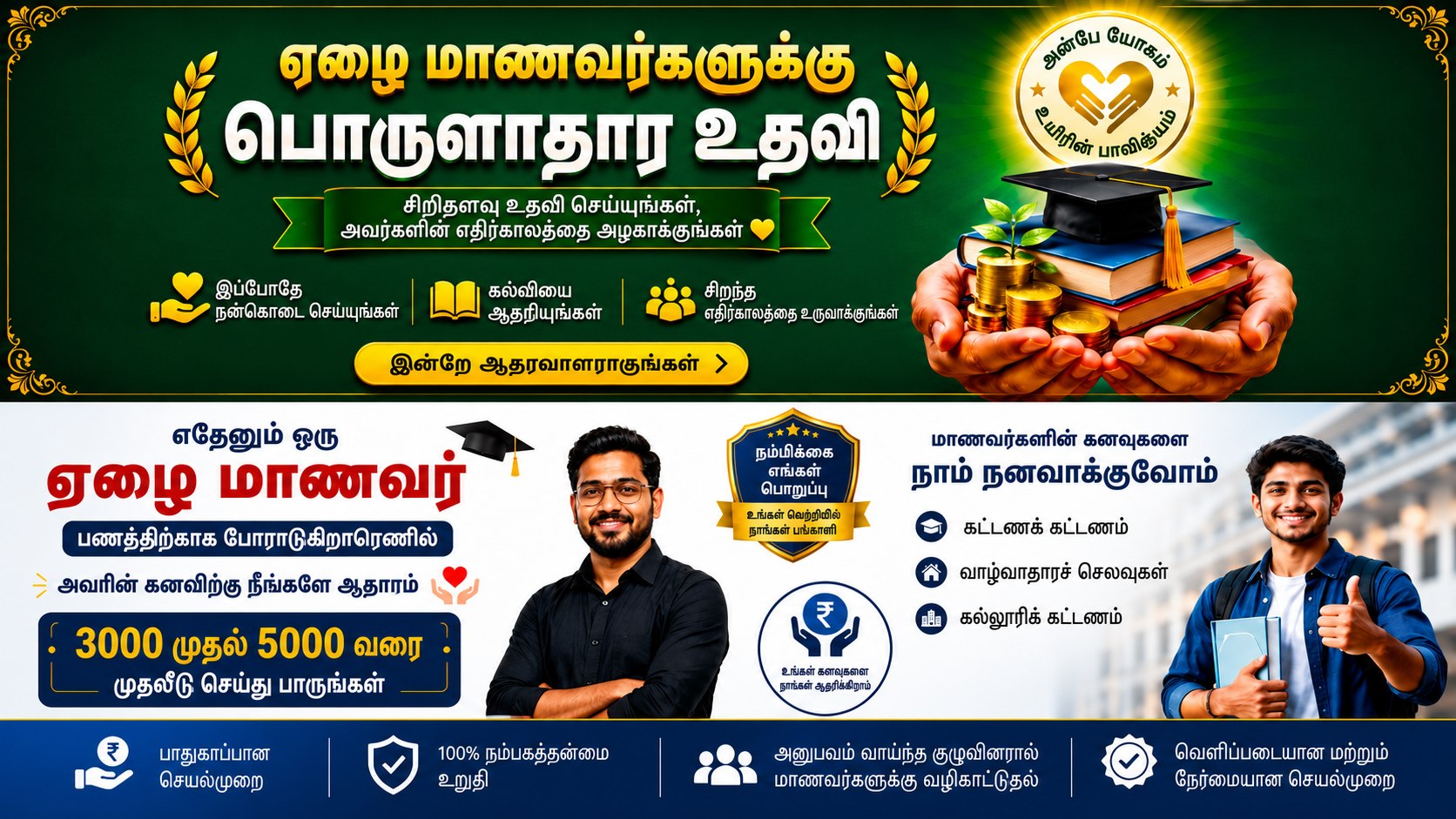 ஏழை மாணவர்கள் அனைவரும் ரூ.3000 முதலீடு செய்து, 45 நிமிடங்கள் காத்திருந்து ரூ.18000 பெறுங்கள். உங்கள் பணத்திற்கு நான் பொறுப்பேற்ப