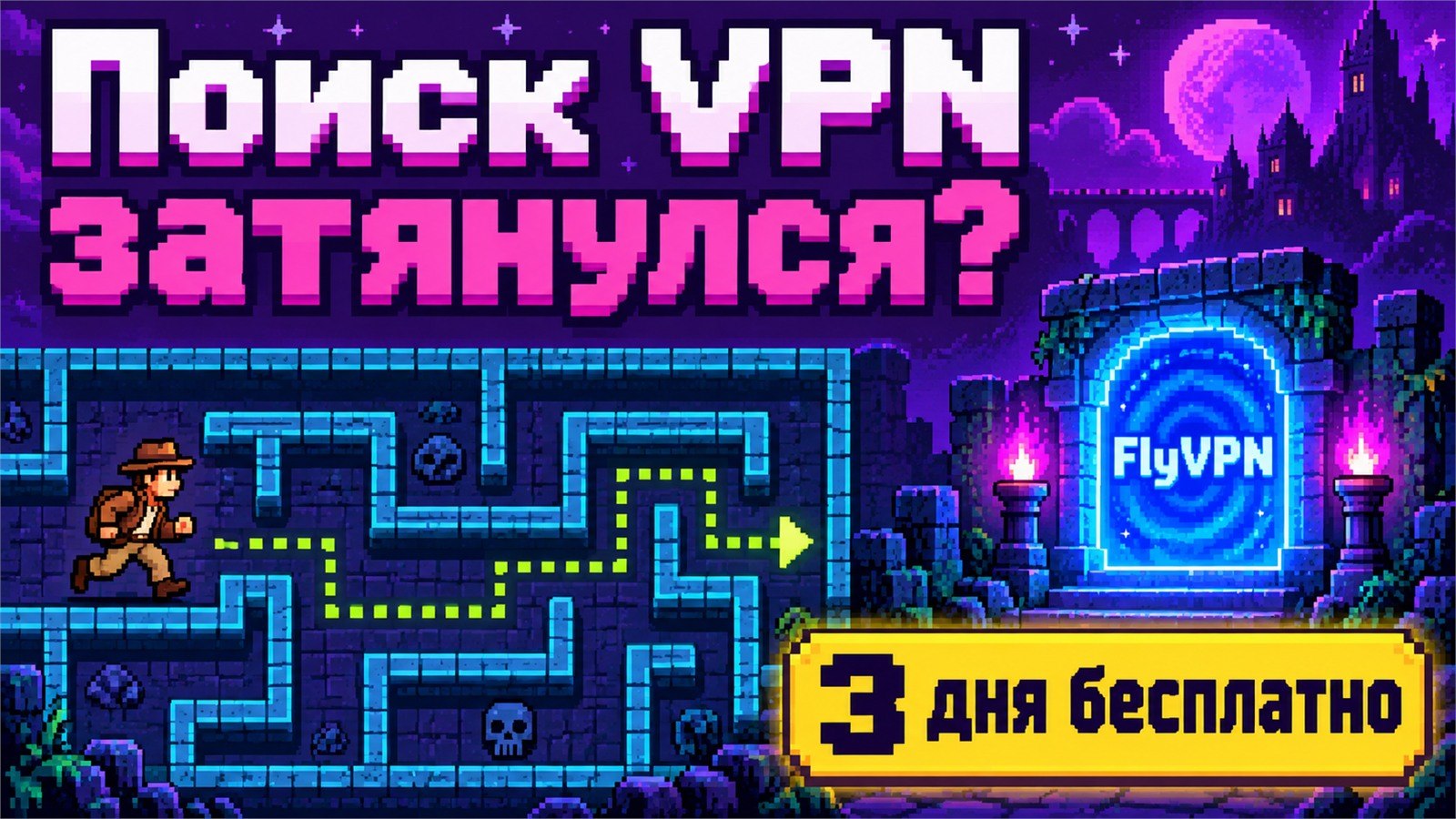 FlyVPN • Доступно всё