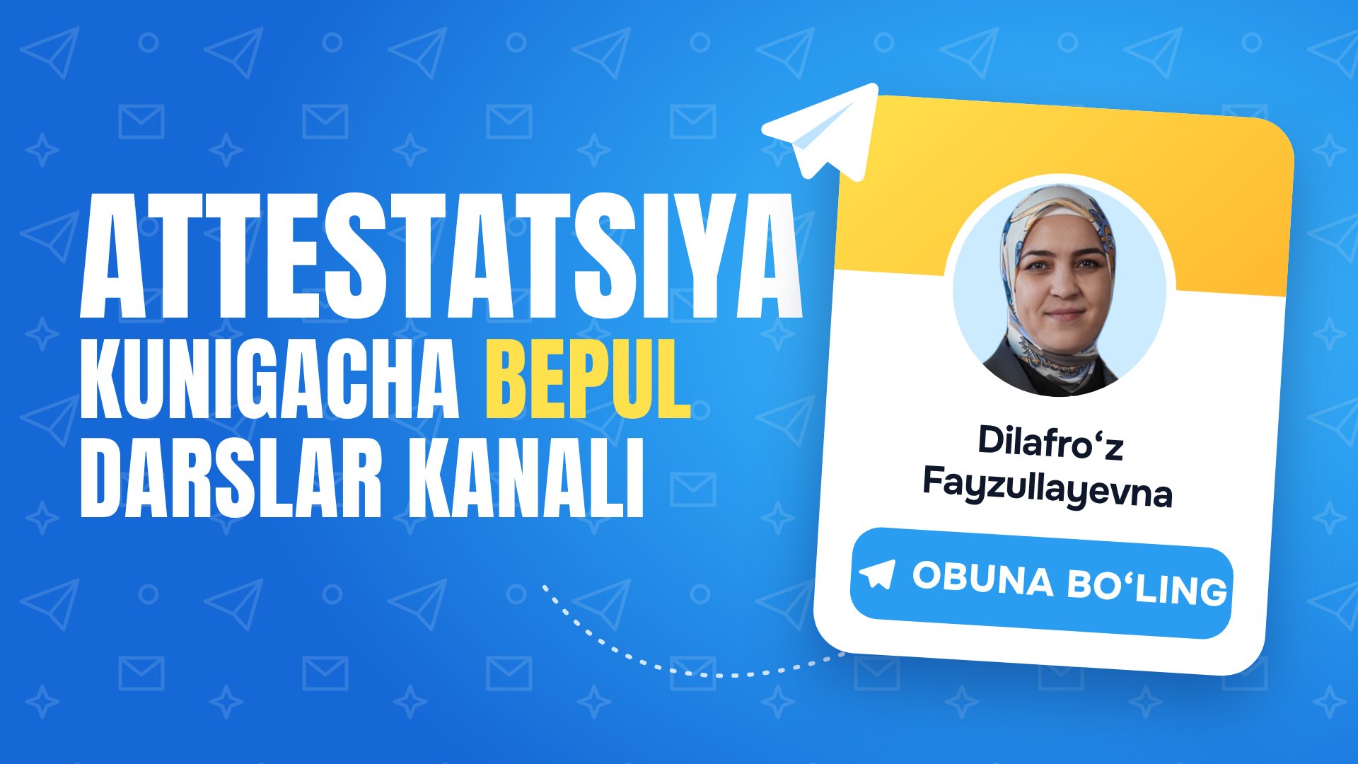 Dilafro'z Fayzullayevna bilan Oliy toifa