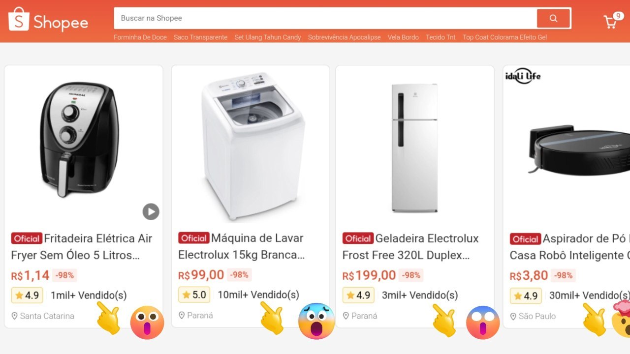 Bora de Achados | Promoções Gerais