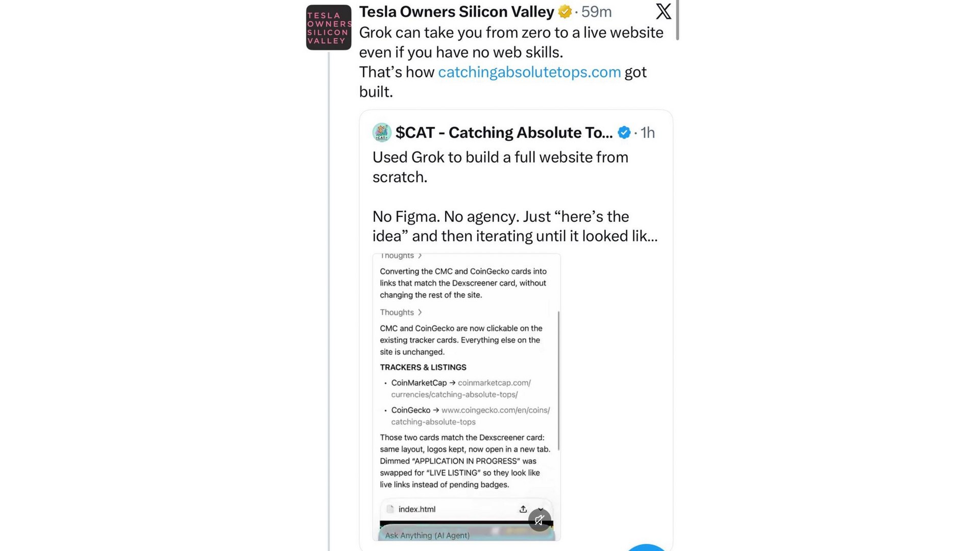 $CAT - Catching Absolute Tops