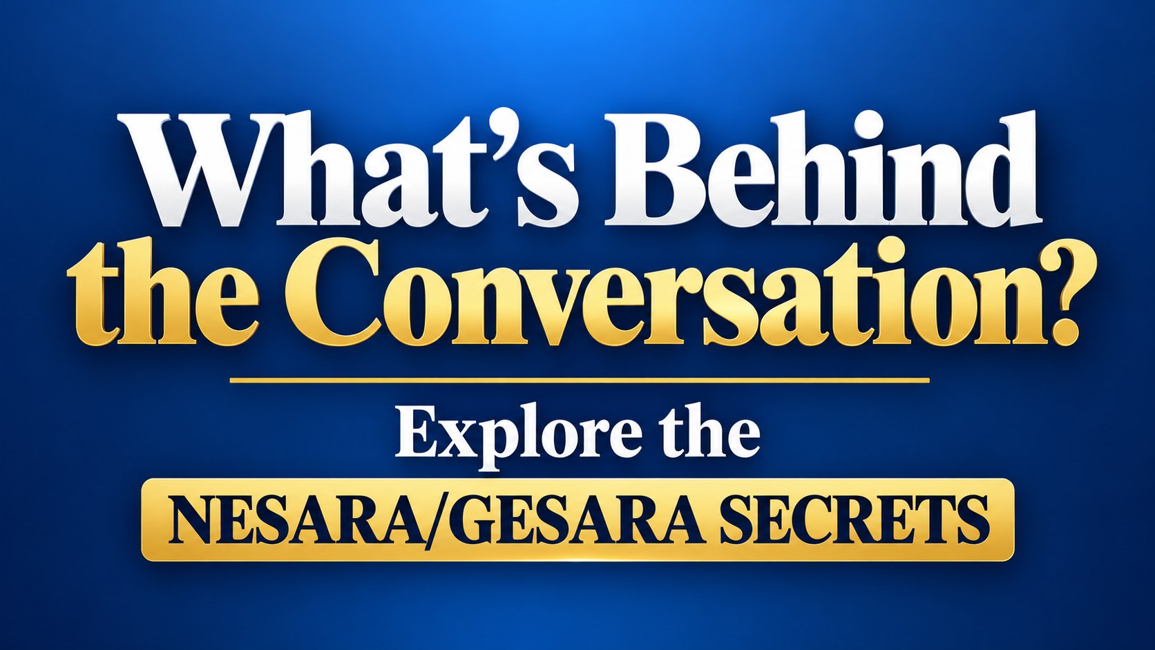 Nesara/Gesara Secrets