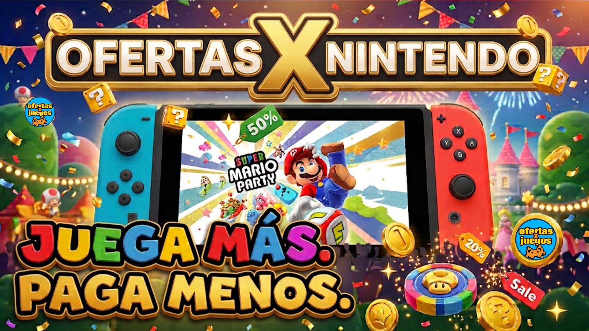 Ofertas X Nintendo - switch y Switch 2 by OfertasXjuegos