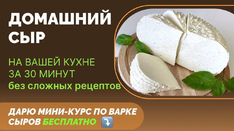 Вам подарок – курс по варке сыров🎁