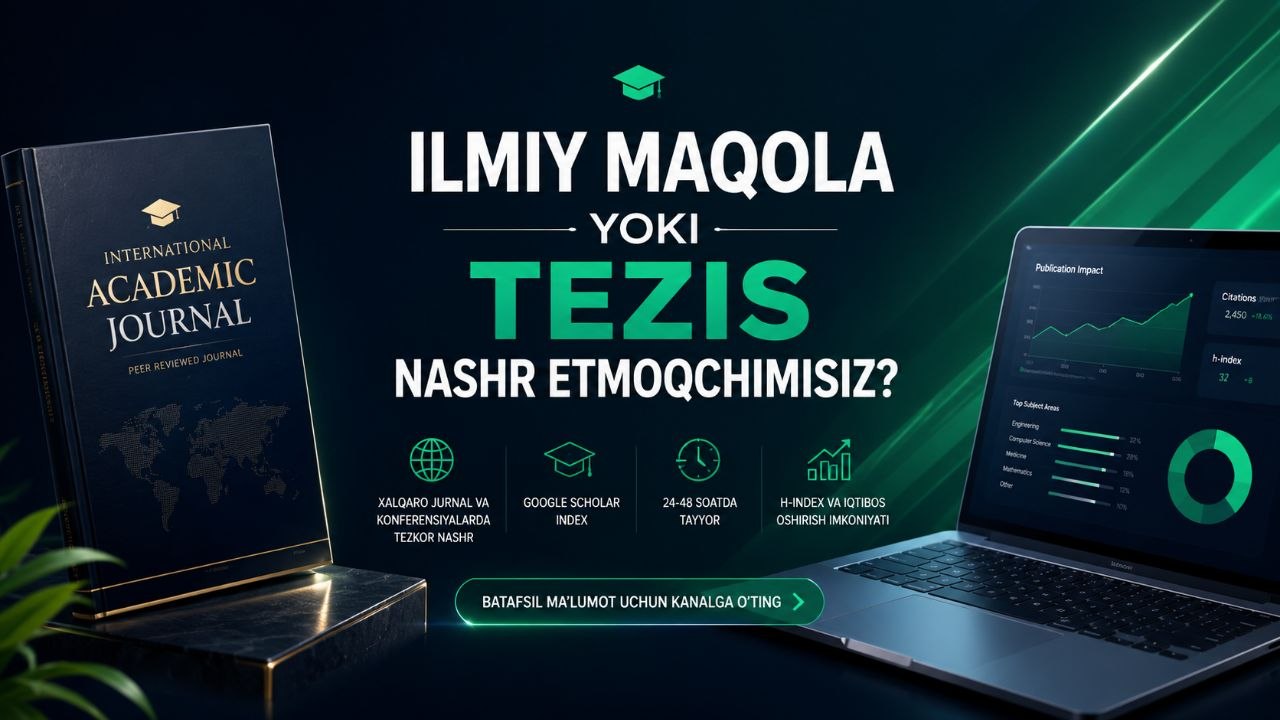 Ilmiy maqolalar nashr etish