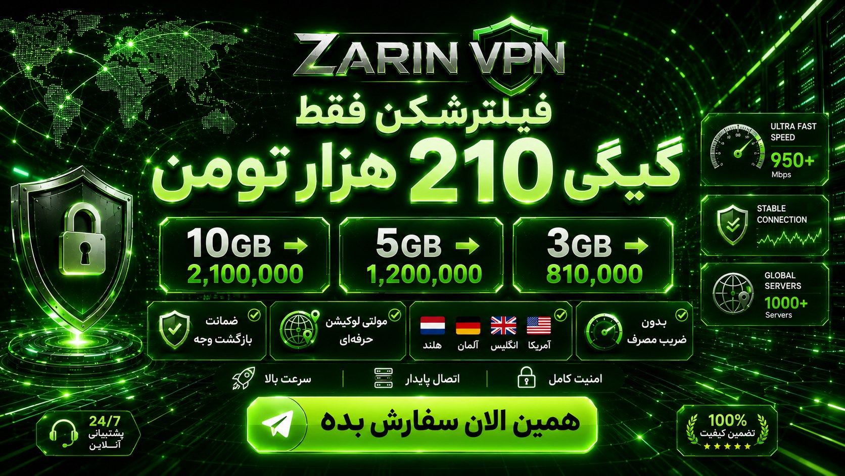 Zarin VPN ➖REZA