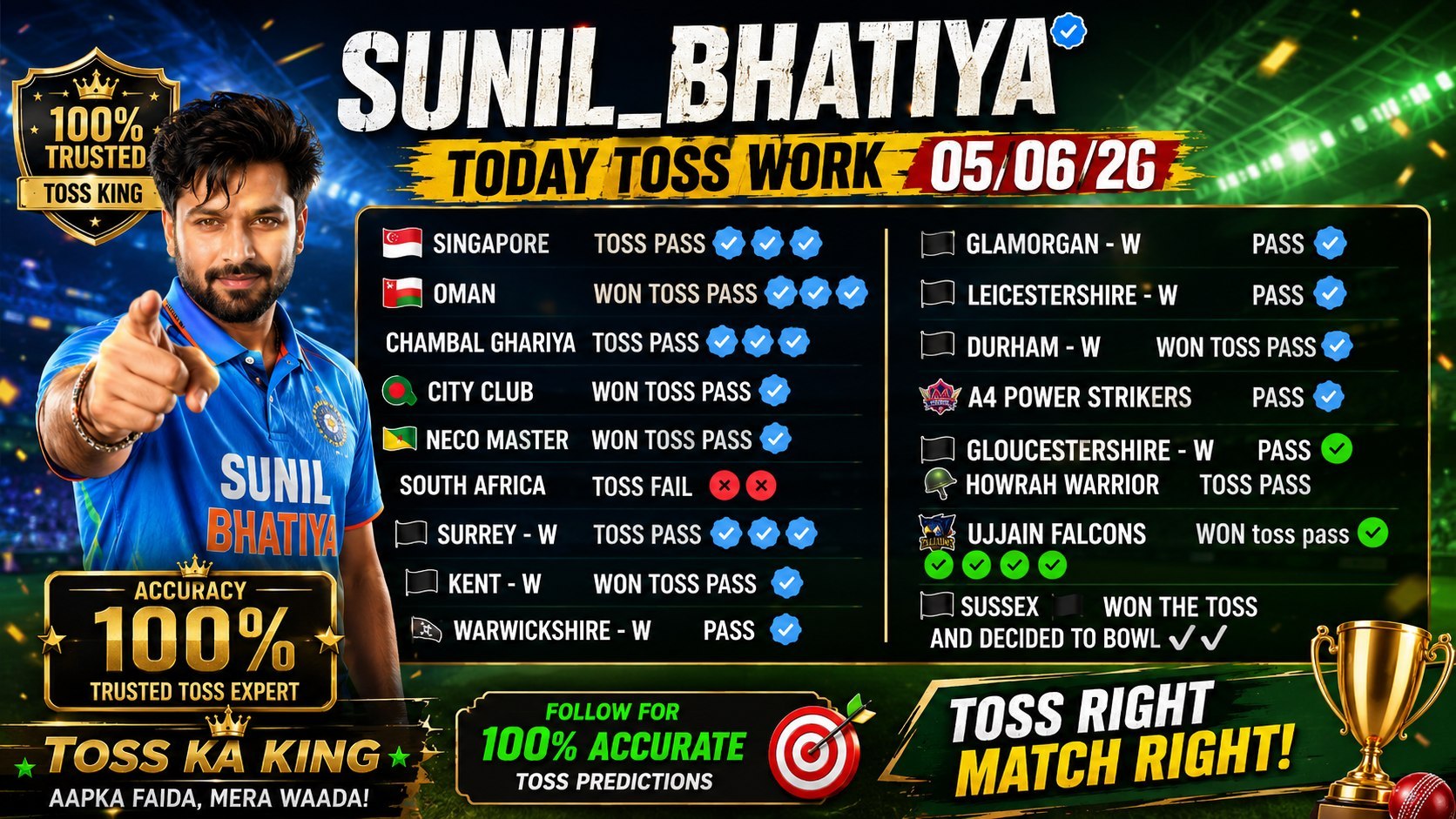 VIRAT BHAI PREDICTION ™