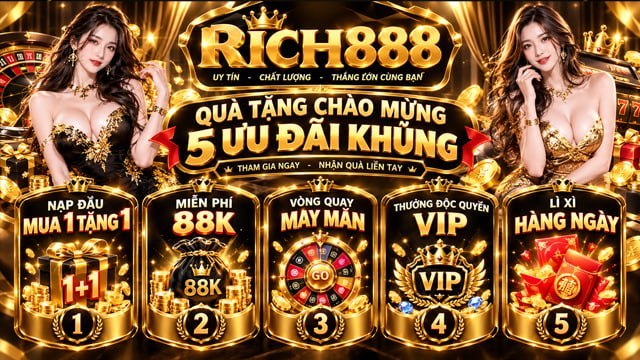 Rich888-Nhận ngay code quà +88K