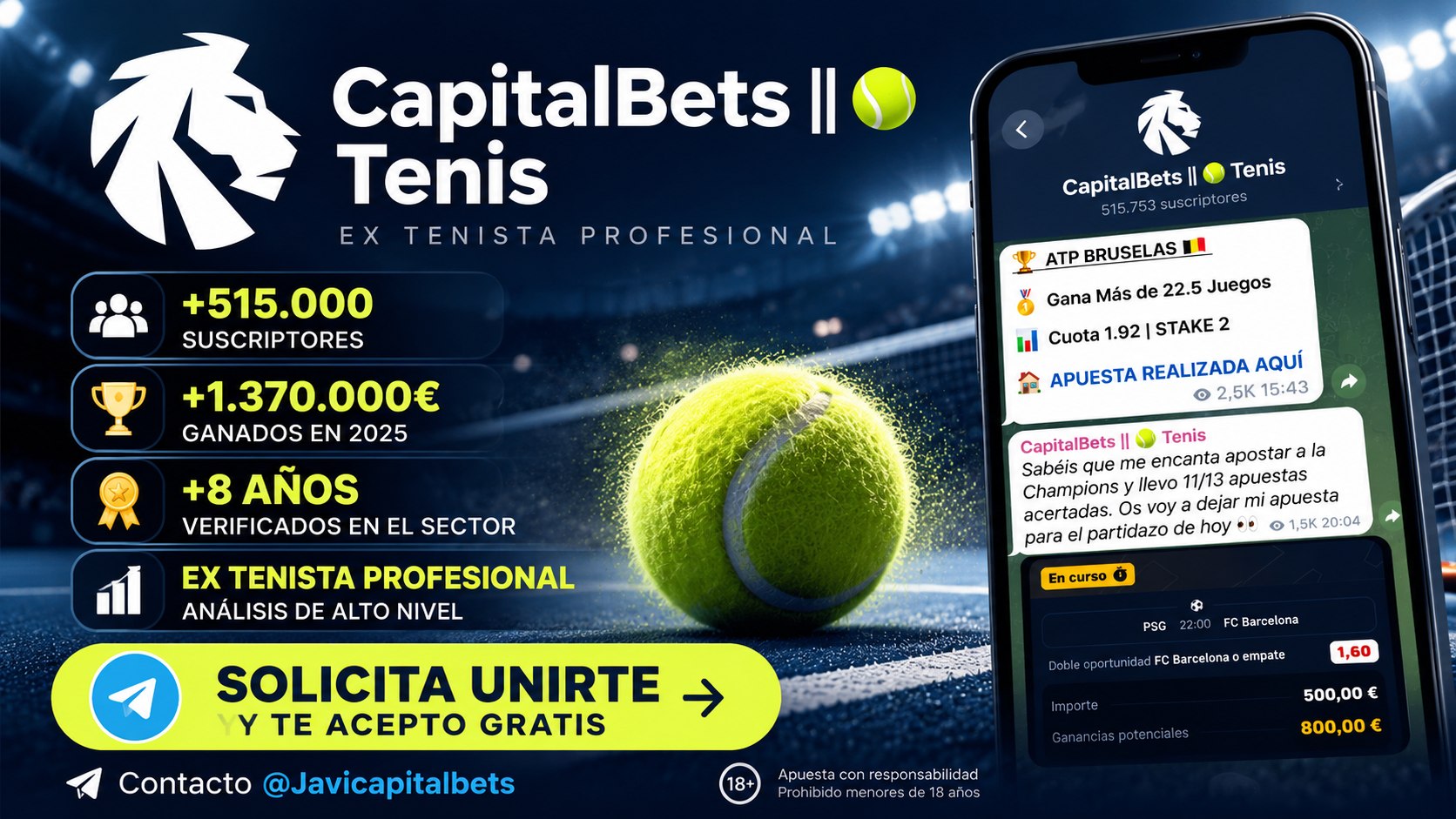 CapitalBets Tenis Acceso 🎾