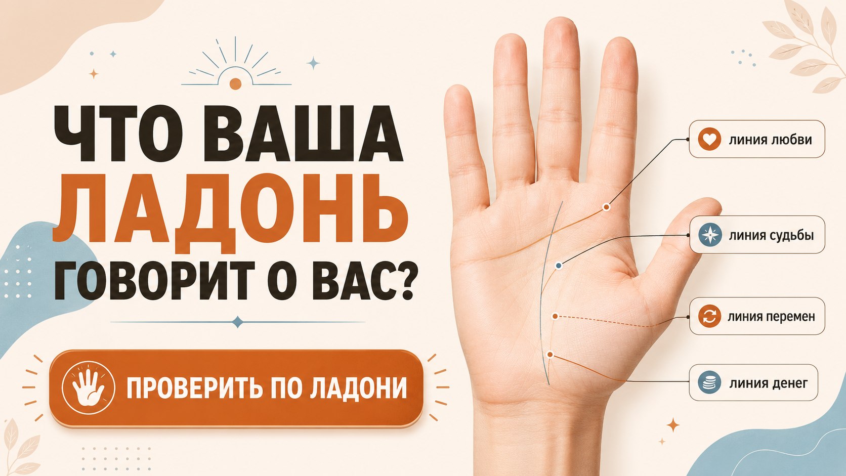 Бесплатный анализ по ладони