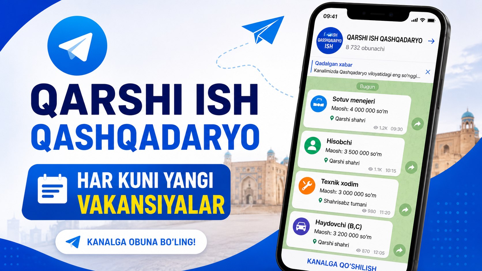 QARSHI ISH QASHQADARYO