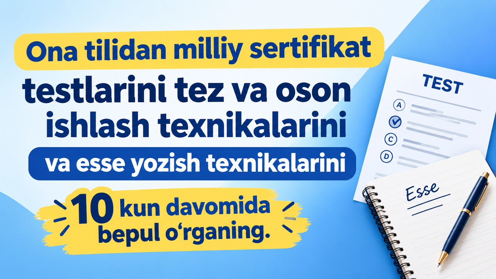 Iskandarova Ona tili Milliy Sertifikat